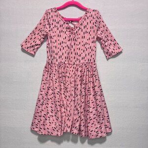 Girls Dress Size 5/6 DotDotSmile Pink Black and White New With Tags